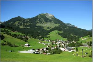 Russbach mit Blick aufs Gamsfeld